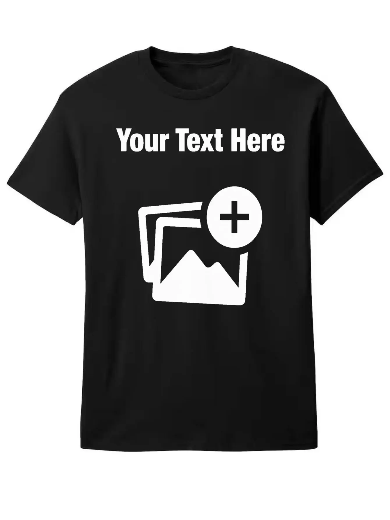Women's Customizable Cotton T-Shirt - Breathable, Comfortable, Add Photo & Text Design, Everyday Casual Tops for Women