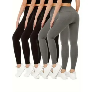 5 Pack Super Soft Leggings for Women - High Waisted Tummy Control No See Through Workout Yoga Running Pants Made from Breathable Fabric Suitable Yoga, Running, and Workouts Gift Fitness Enthusiasts