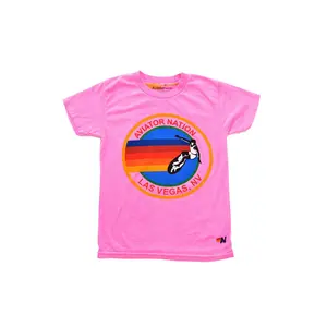 KID'S AVIATOR NATION LAS VEGAS TEE - NEON PINK
