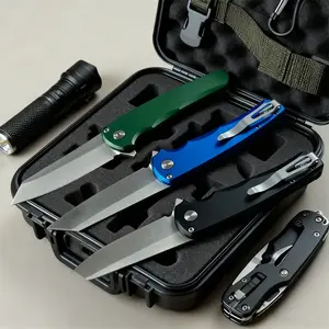 EDC Folding Pocket Knife - Compact Lightweight, Sharp Blade with Liner Lock, Perfect for Everyday Carry, Camping & Utility Use