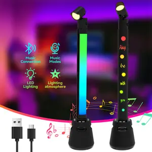 Sound Pickup RGB Lights 4 in 1 Indoor Wireless Sound System with Bluetooth Speakers Romantic Atmosphere Heavy Duty Commercial Grade Synchronized with Music Best Gifts