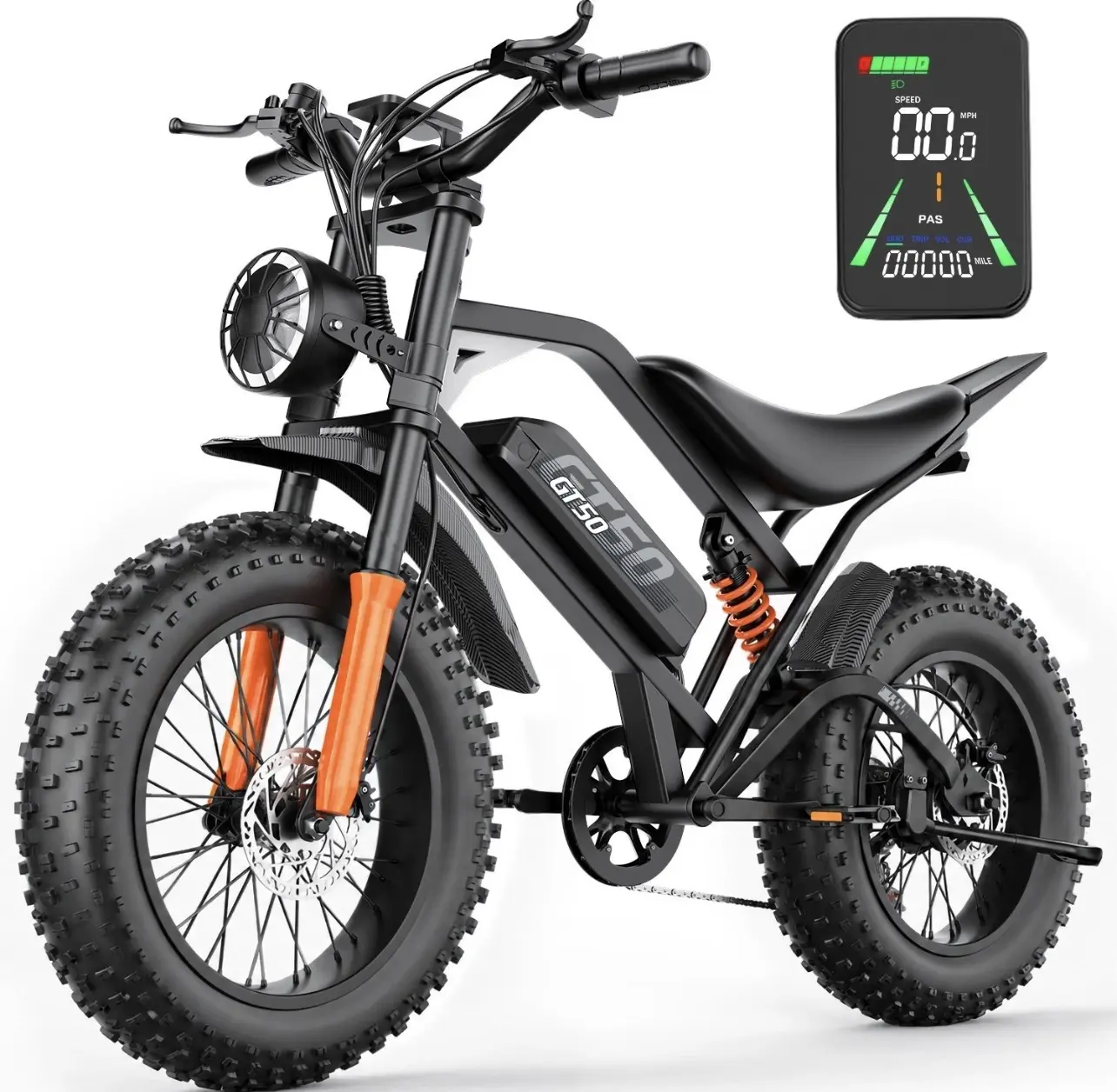 20" FAT TIRE ADULTS ELECTRIC BIKE 5500W 40MPH 48V 20AH MOUNTAIN EBIKE