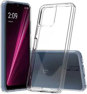 Clear Case for T-Mobile REVVL 6X 5G (2023) / REVVL 6 5G (2022), Aquaflex Semi-Flexible TPU [Shock Absorbing] Transparent Phone Cover