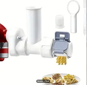 1pack, Pasta Maker Attachment For KitchenAid Stand Mixers With 6 Different Shapes Of Pasta Outlet, Durable Pasta Press Attachments Kitchen Stuff Kitchen Accessories Baking Supplies Halloween Christmas Party Favors