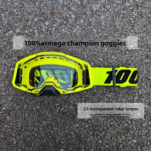 100% Armega Champion Series Goggles – Durable Motorcycle Goggles for MX Racing & Outdoor Sports