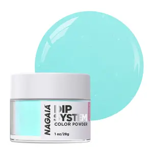 Turquoise Treasure, Turquoise Blue Dip Powder, NAGAIA Dip Powder System, Super Fine Nails Dipping Powder with Vitamin E and Calcium