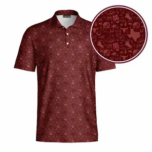 Men’s Wild Western Lone Spur Texas Cowboy Rodeo Bogey Bros Polo Masters Inspired 2026 Golf Gift Shirt