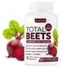 Certified Organic Beetroot Capsules - 1800mg Daily High Potency GMP Certified, Third-Party Tested, Hawthorn + Beet Blend, Nitric Oxide Support, Enhanced Circulation, Blood Pressure & Heart Health, 60 Vegetable Capsules