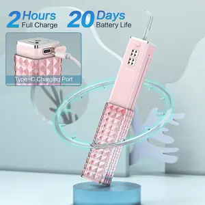 KOOVON Lipstick Flosser for Teeth Cordless,Portable Oral Irrigator with Case Lightweight Waterproof water flosser teeth