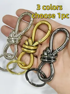 Minimalist Temperament Rope Design Keychain, Fashionable Keychain for Women & Men, Trendy All-match Keychain for Birthday Gift