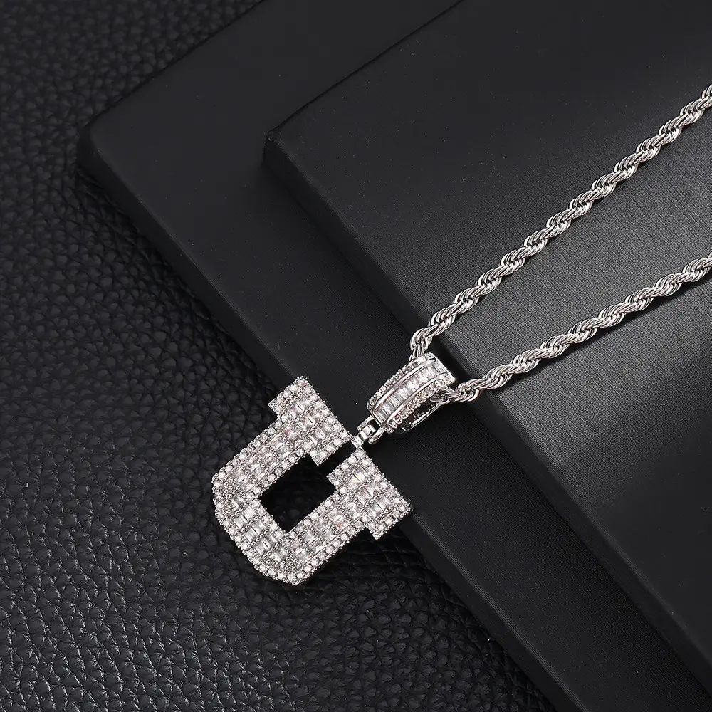 U+20inch Fried Dough Twists chain (silve