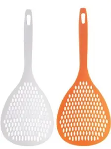 Kitchen Scoop Colander - Drain Shovel Spoon with Handle for Food Straining Hanging Set
