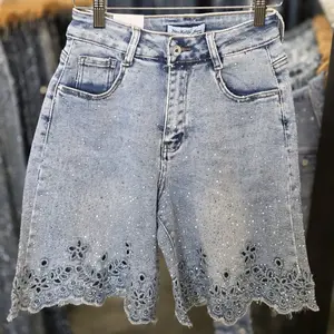 Amir Rhinestone Bermuda Shorts