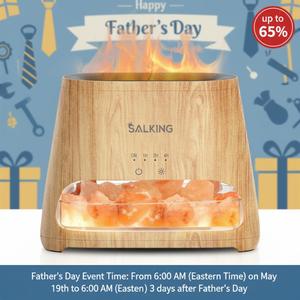 【TikTok Shop Weekly Deals】SALKING 2-in-1 Himalayan Salt Lamp Diffuser,  Himalayan Salt, Ultrasonic Essential Oil Diffuser , Schedule shutdown & Large capacity(For Bedroom/Office/Bathroom/Car)Night Lamp