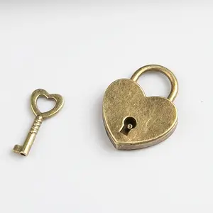 Bronze love mini locks, padlocks, drawers, locks, locks, student dormitory cabinets, small household backpack locks