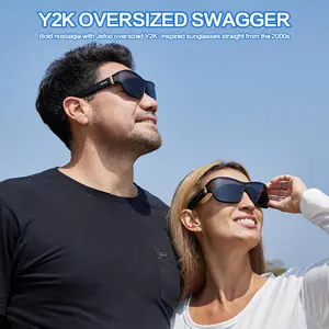 【Single Pack】Y2K Vintage Oversized Aviator Sunglasses | UV400 Tinted Lens Trendy Eyewear for Men Women Streetwear Daily Wear Outdoor Activities