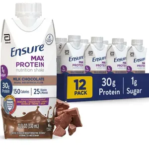 Ensure Max Protein Shake, 30g Protein, Milk Chocolate, 11 fl oz, 12 Pack