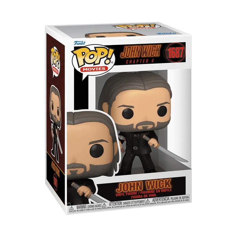 Funko Pop! John Wick - John Wick with Sword & Nunchucks #1687 Collectible Pop Vinyl Figure