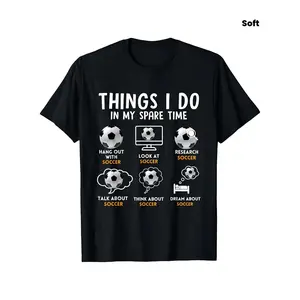 6 Activities I Enjoy During My Free Time: A Humorous Soccer Graphic T-Shirt for Boys, Made from Soft, Breathable Fabric. Ideal for Everyday Wear, This Short Sleeve Tee Is Perfect for Boys And Girls And Makes a Great Gift for Any Occasion