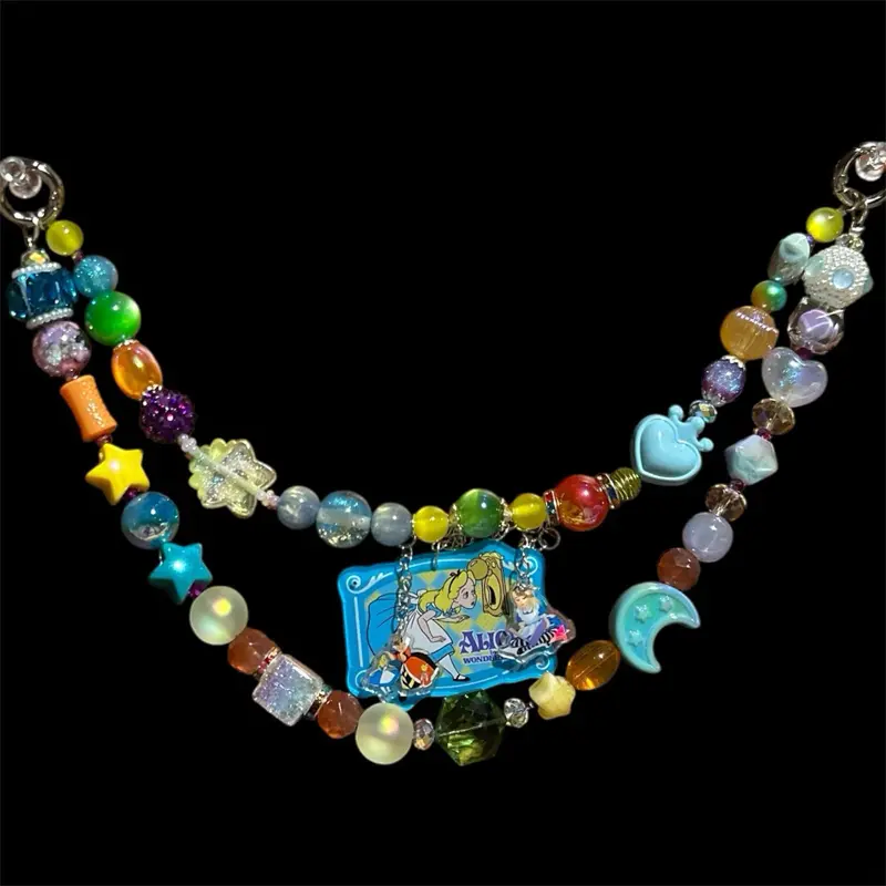Beaded Keychain-Purse chain (Rainbow)