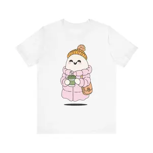 Ghost Sweater - COZY FALL WINTER GHOST CUTE SWEATER, Halloween Shirt, Fall Clothing, Winter Apparel, Cute Ghost Tee