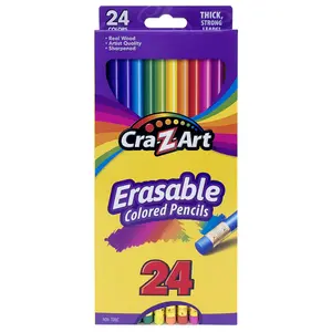Erasable Colored Pencils, 24 Pack, Beginner Child Ages 3 and Up, School Supplies