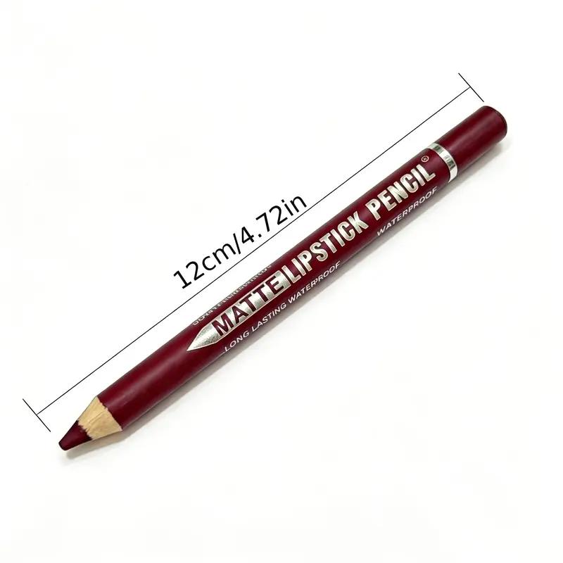 DUOMIGIRL 12Pcs Matte Lip Liner Pencil Set with Sharpener for Daily Makeup Date Night Work Travel and Party Precise Lip Contouring Smooth Application Long Lasting Lip Makeup