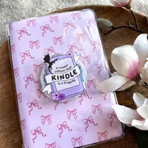 A Reader Without Their Kindle is a Tragedy Kindle Phone Grip Magnetic Kindle Holder Accessories Bookish Merch Gift Book Lover