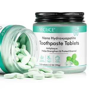 Nano Hydroxyapatite Toothpaste Tablets, 150pcs/box Toothpaste Pills, Oral Care Product for Travel, Daily Oral Care Product