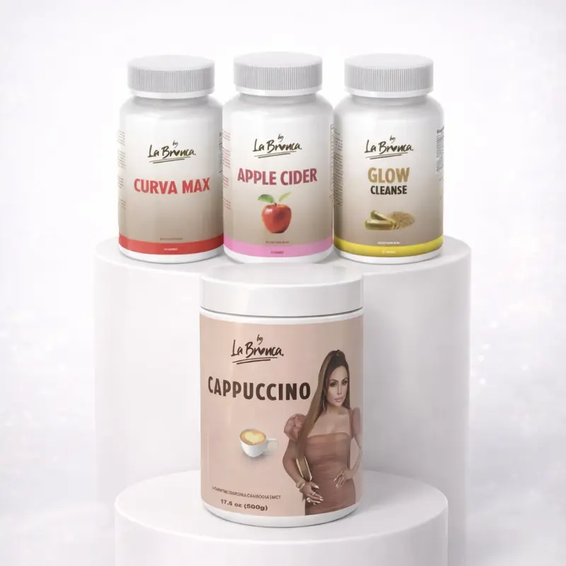By LaBronca Wellness Essentials Bundle: Cappuccino + Apple Cider + Curva Max + Cleanse Bundle