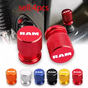 4pcs Car Wheel Tire Valve Stem Caps, Tire Pressure Caps, Airtight Cover for Dodge Challenger, Charger, Journey, RAM, Durango, Srt, Dart, Trucks