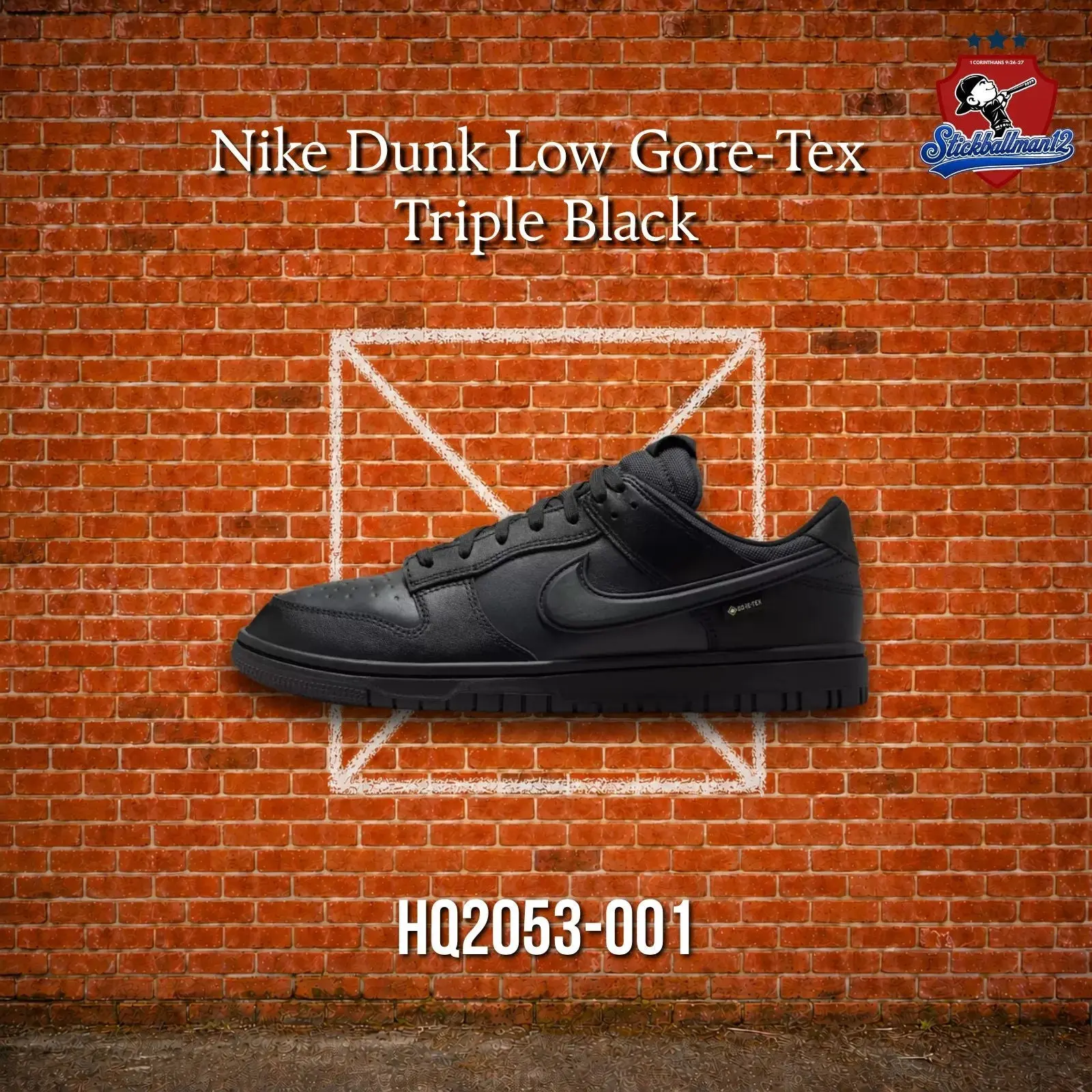 Nike Dunk Low Gore-Tex Triple Black (HQ2053-001)