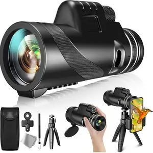 Portable Zoom HD Telescope 80x100, Powerful Telescope, Foldable Mini High Definition Telescopic Scope, Ideal for Sports, Outdoor Camping, Travel