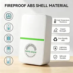 Universal energy-saving box—reduces electricity bills, plug-and-play; a power factor corrector suitable for homes and offices.
