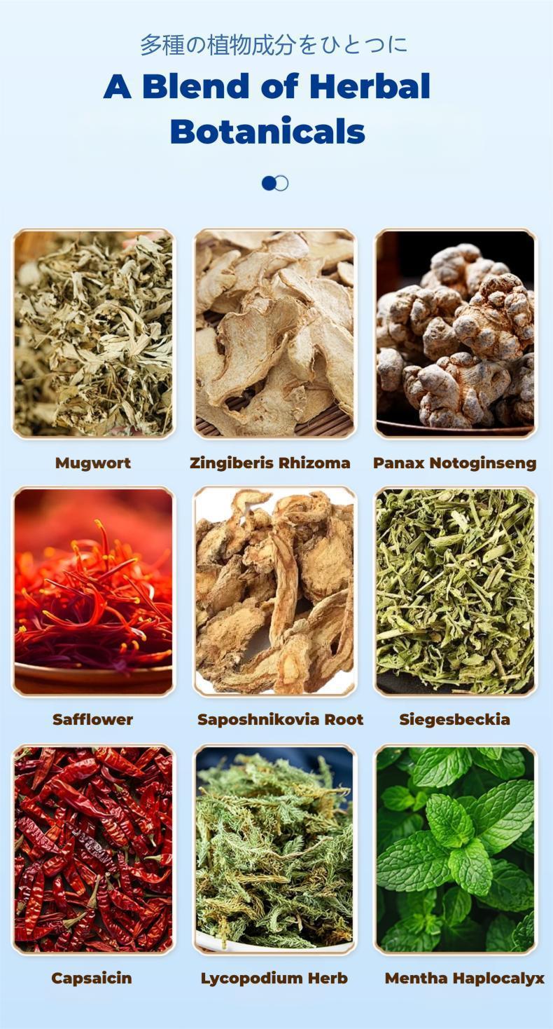 [Buy 1 Free 1] Pure Herbal Full Body Care Neck Waist Knee Foot 7 Count Natural Comfort Long Lasting Warmth Suitable for Joints Muscles