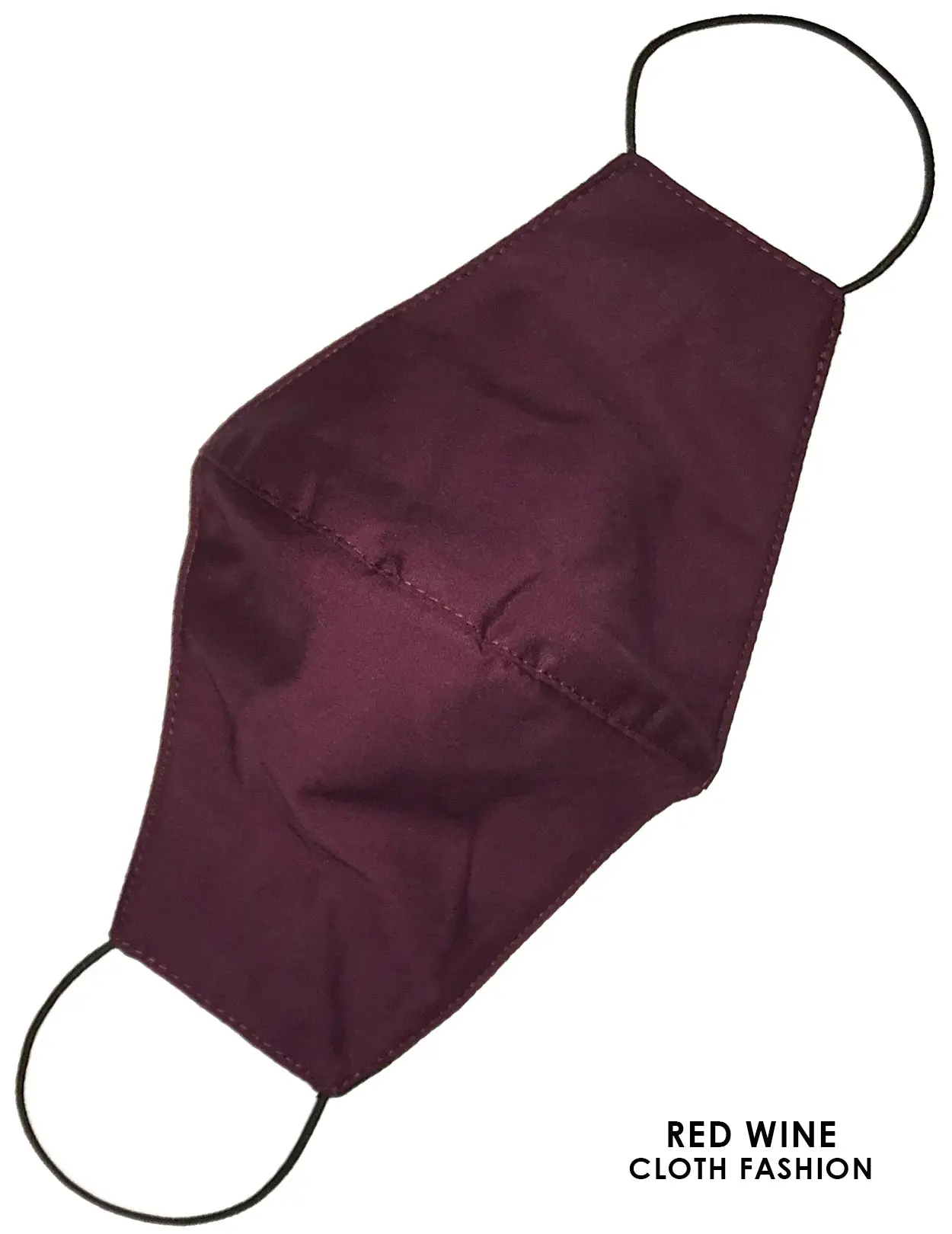 Cloth Face Mask Burgundy Black