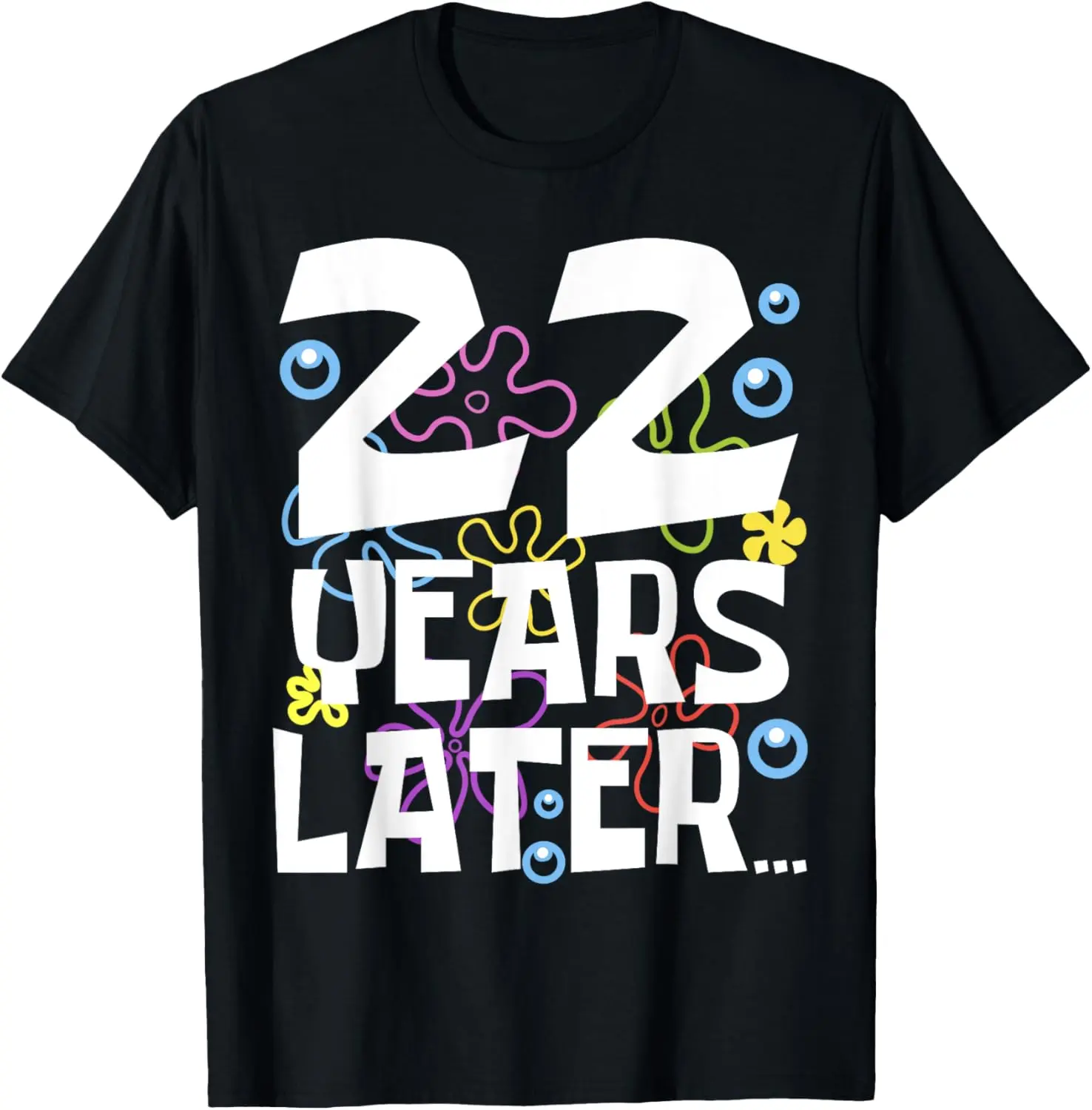 Women's 100% Cotton Short-Sleeve Casual Vintage Round Neck Streetwear Distressed Slogan Tshirt - 22nd Birthday Gift Clothing