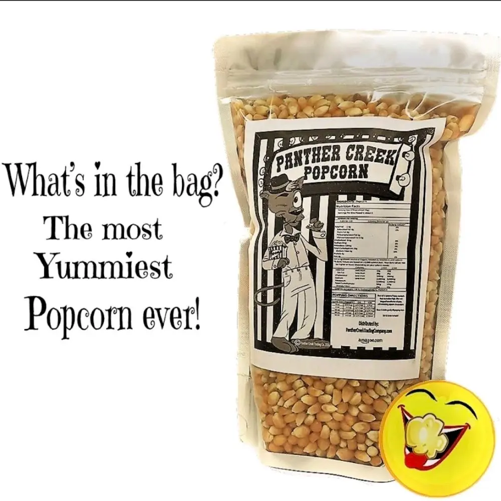 Yummy Panther Creek Popcorn - Non-GMO, Gluten-Free Organic Popcorn Kernels Snack Crispy Fiber Crunchy Seed