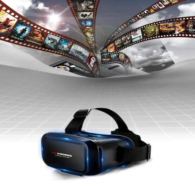 K2 Smart VR Glasses Virtual Reality Mobile Phone 3D Cinema for Children Business Public Fashion Adults Elderly Resin Head Mounted with 4-Part Pupil Distance Adjustment