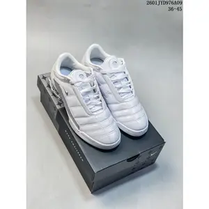 White, Total 90 Shox Secutor Magia stylish, durable, non-slip, simple, versatile, comfortable, trendy, training and competition sports soccer  Football shoes