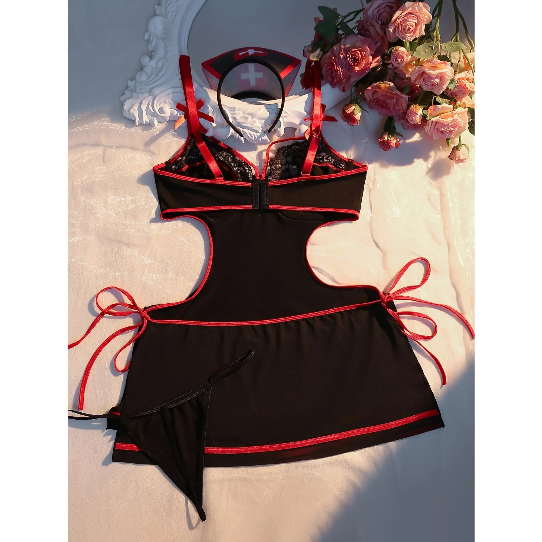 Exquisite Construction, Breathable Fabric, Open-Crotch Design, Cross-Back Style, Perfect for Romantic Occasions, Lingerie For Women Seductive Nasty Kinky, Role Play Exotic Outfit Women, Women Lingerie Set, Lingerie For Women Erotic, Role Play Lingerie