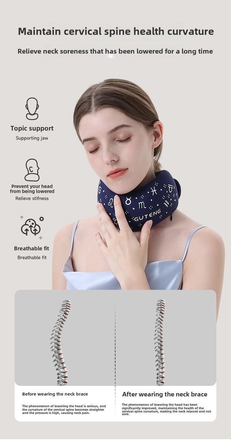 Neck Support Cervical Spine Correction Protection Forward Tilt Fixed Protection Neck Sets Office Anti-Bow Support Collar Maintenance Neck Tool Healthcare pillow