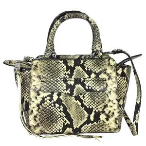 Betsey Johnson Avery Mini Tote Bag, Snake-Embossed Leather, Butter Multi