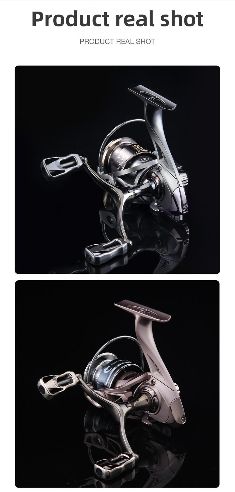 Luya spinning wheel Stella double rocker arm fishing wheel long throw fish wheel Chromium Casting Fishing Reel