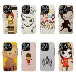 Yoshitomo Nara Art Phone Case - Aesthetic Japan  Compatible for iPhone 17 16 15 14 13 12 11 Pro Air Plus ProMax and Samsung Galaxy S26 Plus Ultra S25 S24 S23 S22 anti drop and phone case cover