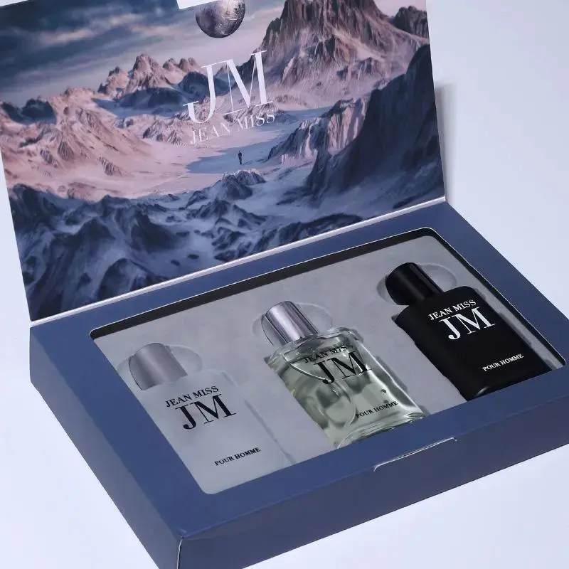 Men's Perfume Set, 3 Counts/box Long Lasting Cologne Fragrance, Daily Use Fragrance for Men, Gift for Boyfriend, Gift for Men, Cologne Discovery Set, Perfume Gift Sets, Fragrance Ensemble Set