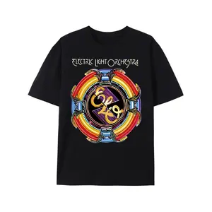 Electric Light Orchestra ELO Rock Unisex Graphic T-Shirt Black Short Sleeve Tee for Men Funny Music Band Tee with Classic Design 334083