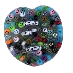 SILICONE PICKY PAD - Medium Happy Face - Handmade Fidget Sensory ASMR Toy/Tool