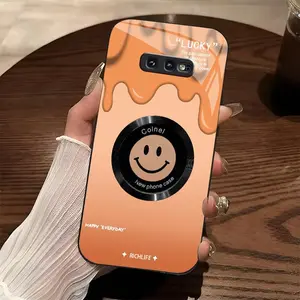 Cute Smile MagSafe Case for【Galaxy S10e】 | Glitter Gradient Phone Case with Lens Protection | Cute Aesthetic Accessory.666