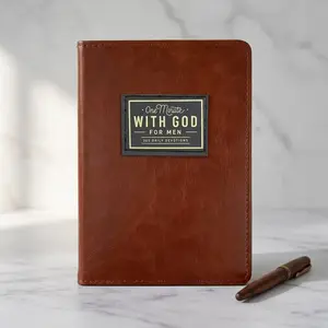 2026 One Minute with God Daily Devotional for Men, One Minute with God for Me,365 Days of Daily Prayer Brown Book